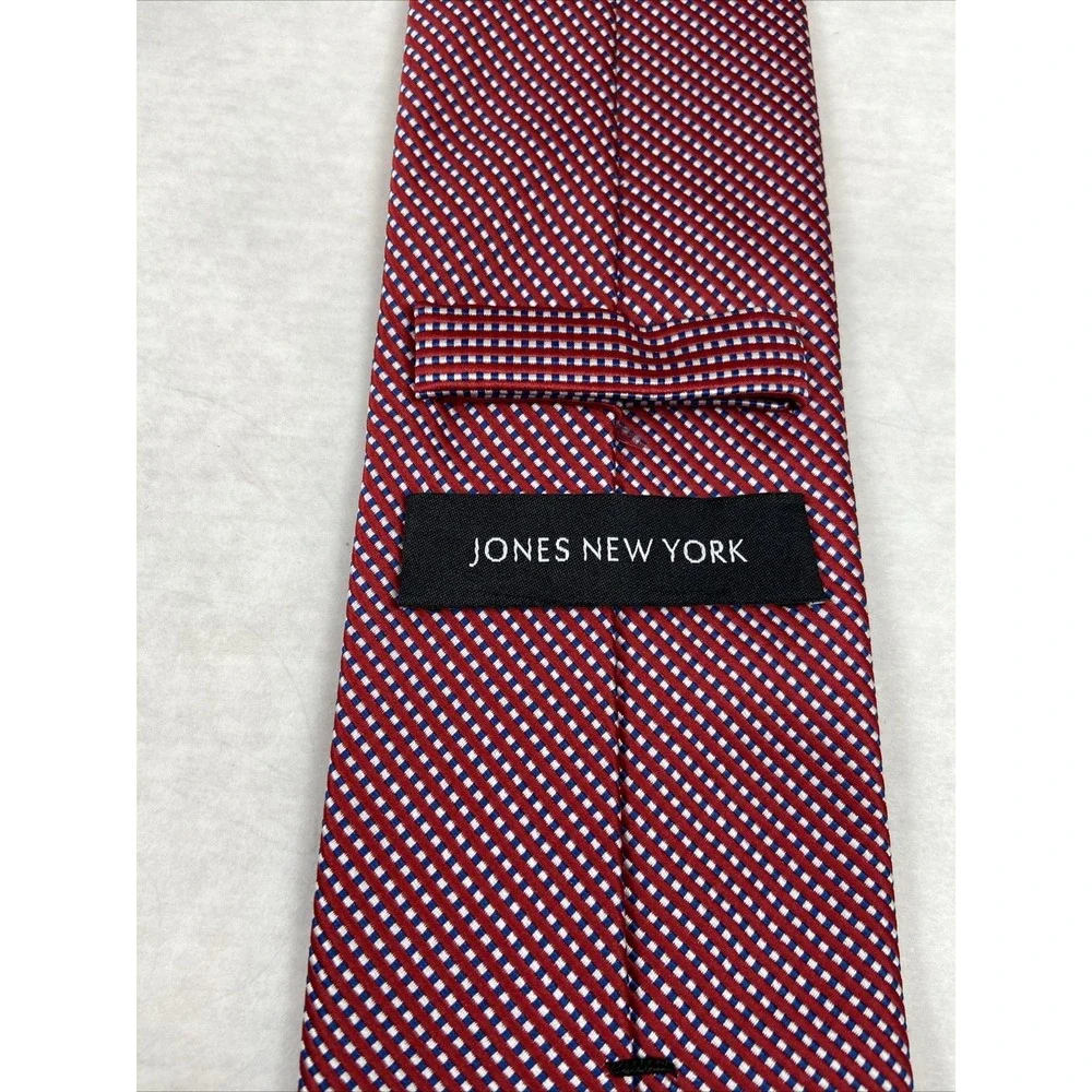 Jones New York Red Geometric Tie Classic Business Menswear